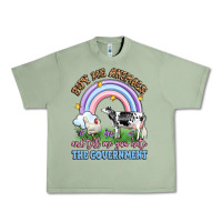 Oil Green buy me animals and tell me you hate the government Urban Heavy Tee - LillyAllenDesigns