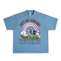 Pebble Blue buy me animals and tell me you hate the government Urban Heavy Tee - LillyAllenDesigns