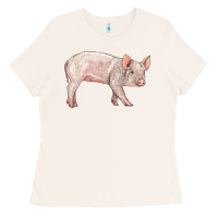 Bone american yorkshire pig  baby Ladies Tee - LillyAllenDesigns