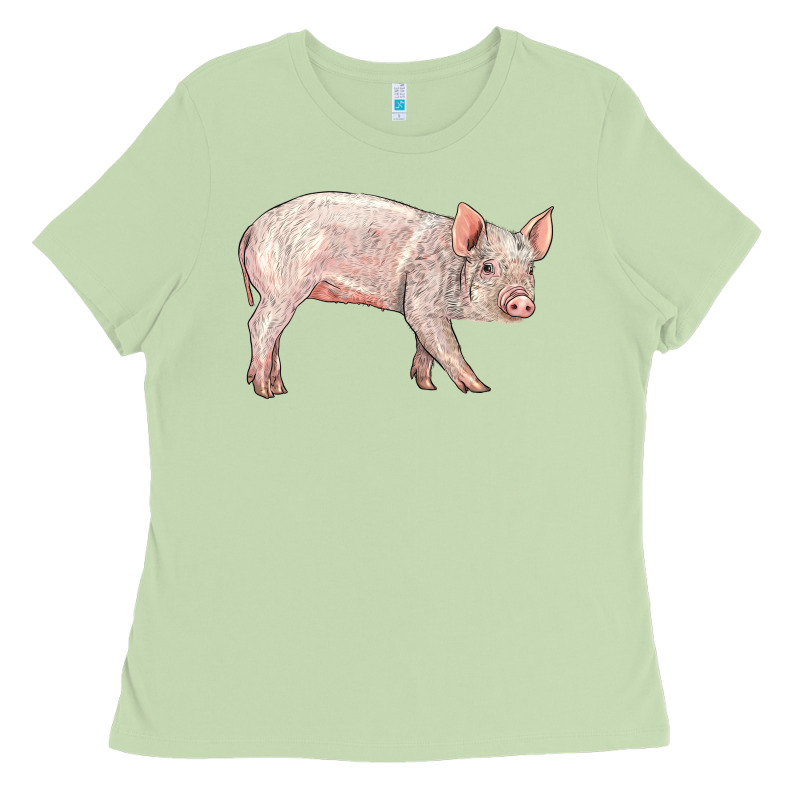 American Yorkshire Pig  Baby Ladies Tee by LillyAllenDesigns | Teevron