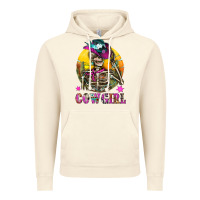 Vintage Artic Cowgirl Skeleton With Landscape Vintage Hoodie - BundleAndBundleShop