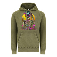 Vintage Olive Cowgirl Skeleton With Landscape Vintage Hoodie - BundleAndBundleShop