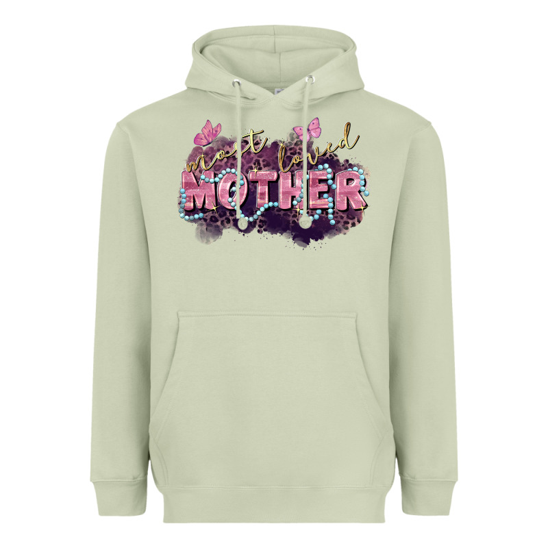 Most Loved Mother Mother's Day Heavyweight Hoodie by FaDigitalArtStudio | Teevron