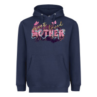 Navy Most loved mother Mother's Day Heavyweight Hoodie - FaDigitalArtStudio