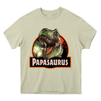 Mossy Western Papasaurus Papa Dinosaur Heavy Core Tee - LillyAllenDesigns