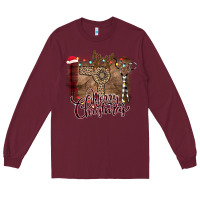 Burgundy Merry Christmas Hairdresser Long Sleeve Tee - Bettercallsaul