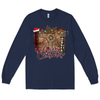 Navy Merry Christmas Hairdresser Long Sleeve Tee - Bettercallsaul