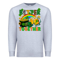 Heather Grey St. Patrick's Day better together Premium Sweatshirt - FaDigitalArtStudio