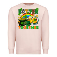 Pale Pink St. Patrick's Day better together Premium Sweatshirt - FaDigitalArtStudio