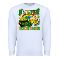 White St. Patrick's Day better together Premium Sweatshirt - FaDigitalArtStudio