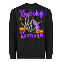 Black Spooky Season On Heavyweight Sweatshirt - texasbilliewilder