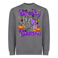 Storm Spooky Season On Heavyweight Sweatshirt - texasbilliewilder