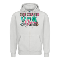 Dove Grey Educated drug dealer Nurse life Zipper Hoodie - CowGirlArtShop