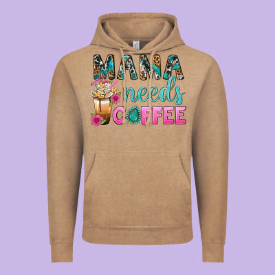 Mama Needs Coffee Bbs Vintage Hoodie Designed By Bundleandbundleshop