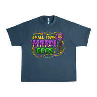 Midnight Navy small town mardi gras Urban Heavy Tee - LillyAllenDesigns