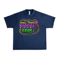 Navy small town mardi gras Urban Heavy Tee - LillyAllenDesigns