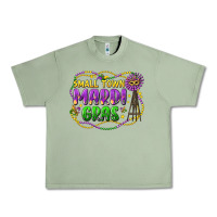 Oil Green small town mardi gras Urban Heavy Tee - LillyAllenDesigns