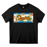 Black shalom with olive branch Heavy Core Tee - AdoDesignShop