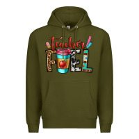 Army Green teacher fuel Premium Hoodie - OliviaCreatesArt