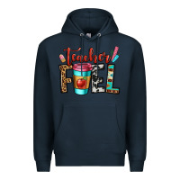 Navy teacher fuel Premium Hoodie - OliviaCreatesArt