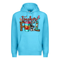 Ocean Blue teacher fuel Premium Hoodie - OliviaCreatesArt