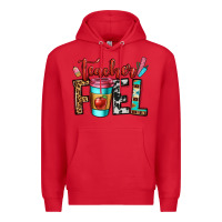 Red teacher fuel Premium Hoodie - OliviaCreatesArt