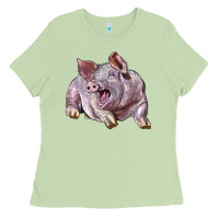 Matcha Landrace Pig Ladies Tee - LillyAllenDesigns