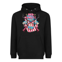 Black Red white and pew pew pew Heavyweight Hoodie - FaDigitalArtStudio