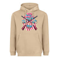 Mushroom Red white and pew pew pew Heavyweight Hoodie - FaDigitalArtStudio