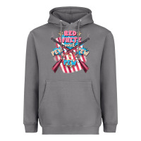 Storm Red white and pew pew pew Heavyweight Hoodie - FaDigitalArtStudio