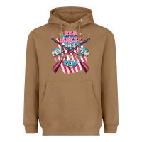 Toasted Coconut Red white and pew pew pew Heavyweight Hoodie - FaDigitalArtStudio