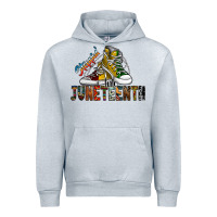 Heather Grey steppin into juneteenth Urban Hoodie - SublimationCraftShop
