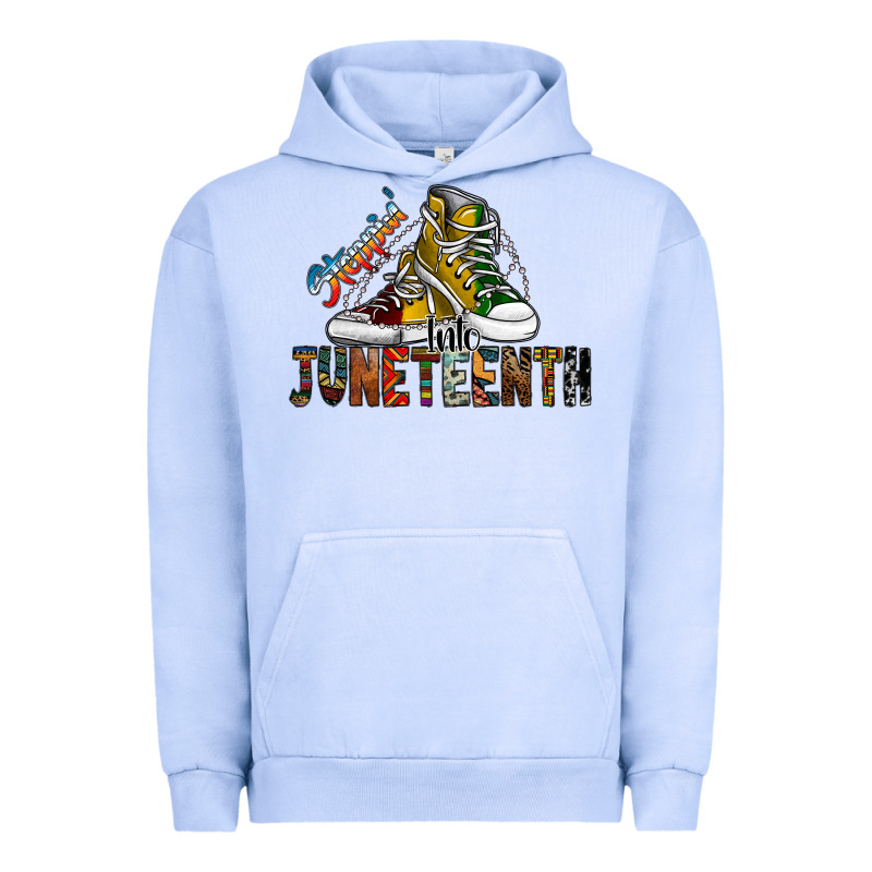 Steppin Into Juneteenth Urban Hoodie by SublimationCraftShop | Teevron
