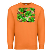 Carrot st.patricks plaid  green glitter cowhide  leopard Premium Sweatshirt - FaDigitalArtStudio