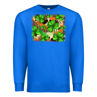 True Royal st.patricks plaid  green glitter cowhide  leopard Premium Sweatshirt - FaDigitalArtStudio