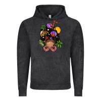 Beach Hair Afro Messy Bun Bbs Vintage Hoodie | Teevron