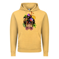 Vintage Mustard Beach Hair Afro Messy Bun Bbs Vintage Hoodie - BundleAndBundleShop