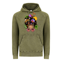 Vintage Olive Beach Hair Afro Messy Bun Bbs Vintage Hoodie - BundleAndBundleShop