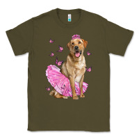 Army Green Labrador Retriever Dog With Tutu Classic Tee - LillyAllenDesigns