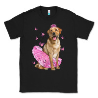 Black Labrador Retriever Dog With Tutu Classic Tee - LillyAllenDesigns