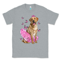 Heather Grey Labrador Retriever Dog With Tutu Classic Tee - LillyAllenDesigns
