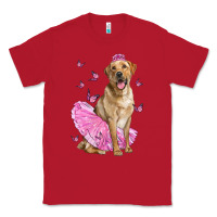 Red Labrador Retriever Dog With Tutu Classic Tee - LillyAllenDesigns