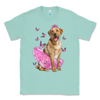 Seafoam Labrador Retriever Dog With Tutu Classic Tee - LillyAllenDesigns