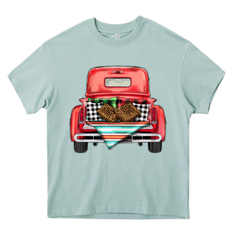 Christmas Truck Heavy Core Tee by BarkalooDesign | Teevron