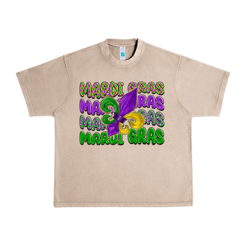Mardi Gras With Fleur De Lis Urban Heavy Tee by LillyAllenDesigns | Teevron