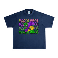 Navy mardi gras with fleur de lis Urban Heavy Tee - LillyAllenDesigns