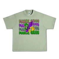 Oil Green mardi gras with fleur de lis Urban Heavy Tee - LillyAllenDesigns