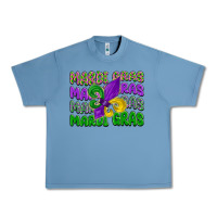 Pebble Blue mardi gras with fleur de lis Urban Heavy Tee - LillyAllenDesigns
