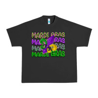 Pigment Black mardi gras with fleur de lis Urban Heavy Tee - LillyAllenDesigns