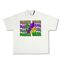Pistachio mardi gras with fleur de lis Urban Heavy Tee - LillyAllenDesigns